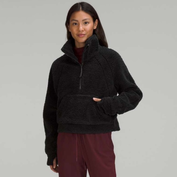 lululemon athletica Jackets & Blazers - Lululemon‎ | Scuba Oversized Fleece Funnel Neck (Black)